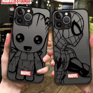 Marvel Groot & Spider-Man Clear Phone Case