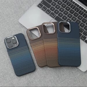 Luxury Carbon Fiber Relief MagSafe Phone Case